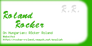 roland rocker business card
